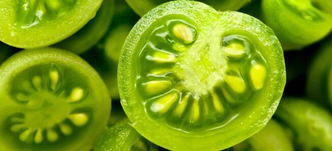 Green tomatoes against varicose veins